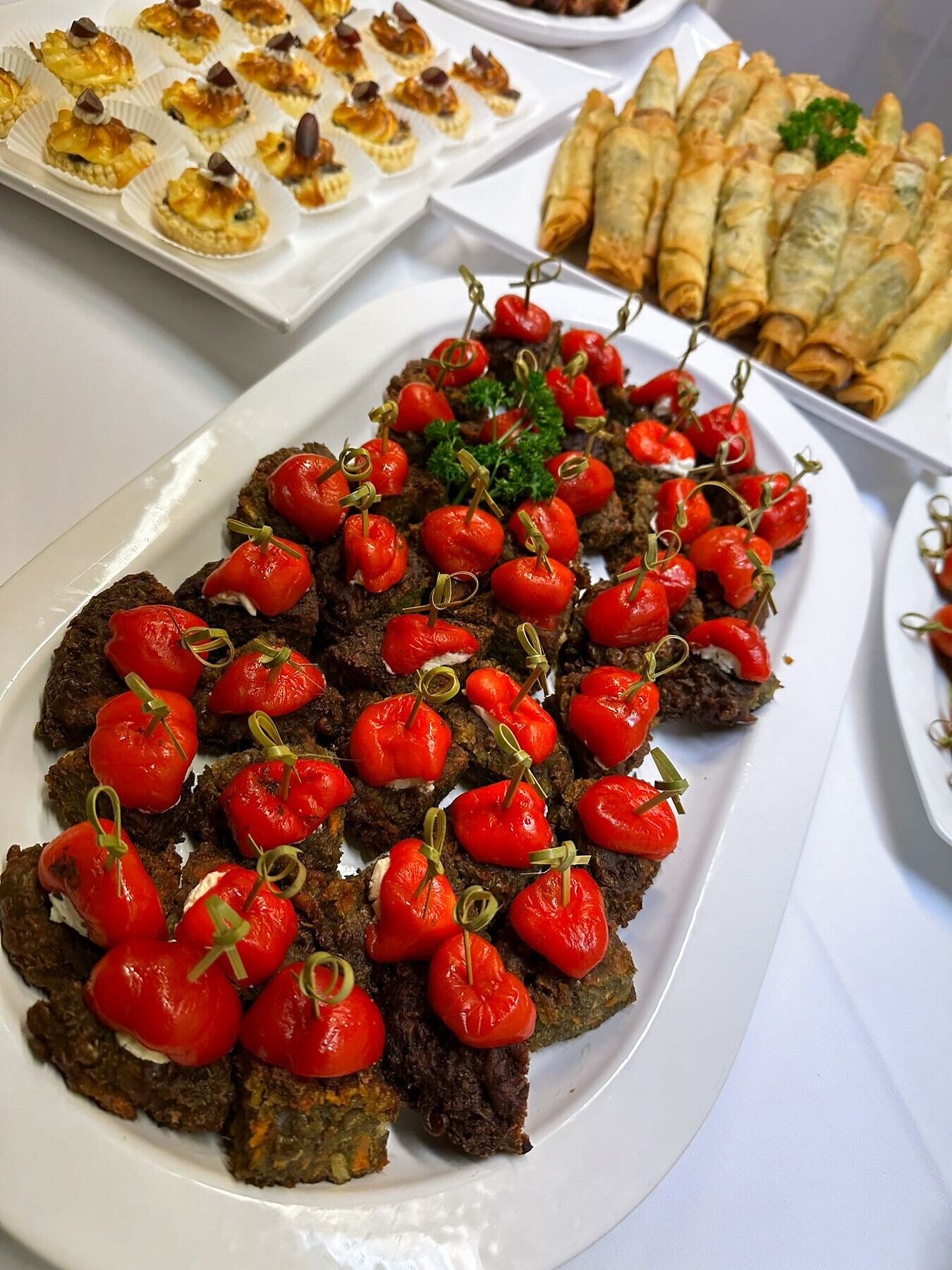 Fingerfood mit Tomaten und Mozzarella